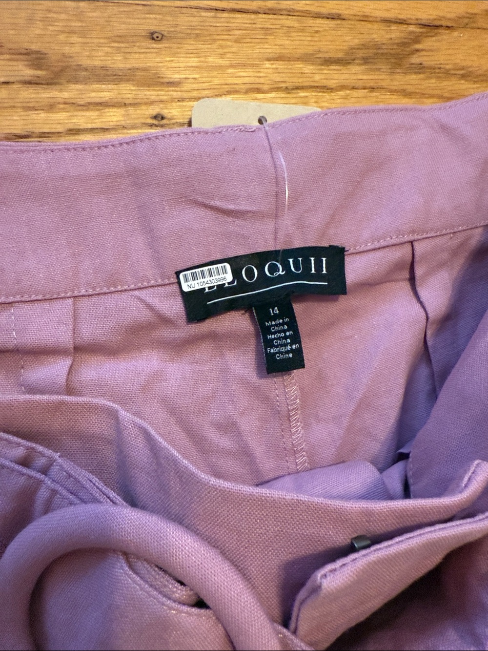 NWT Anthropologie Eloquii Shayna Patch Pocket Mauve High-Waist Wide-Leg Pants - Picture 4 of 11